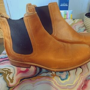 Men's Tan Leather Chelsea Boots